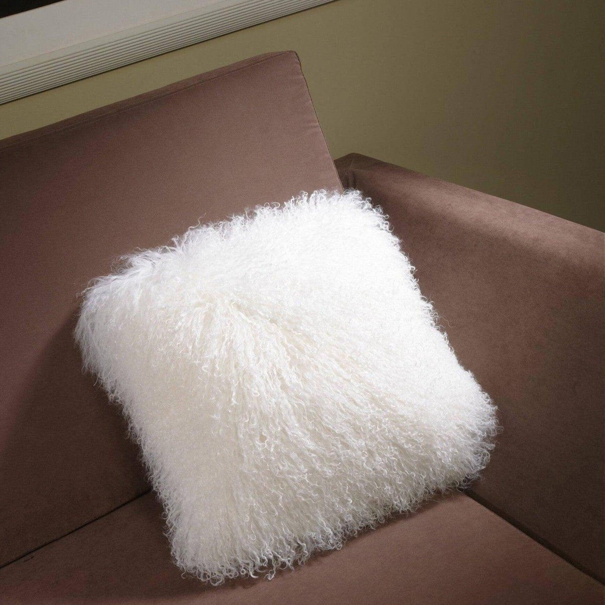 Tibetan Sheepskin Cushion.