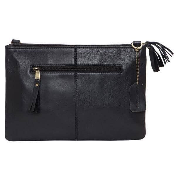 London - Double Zipper Cowhide Handbag by HYDE™